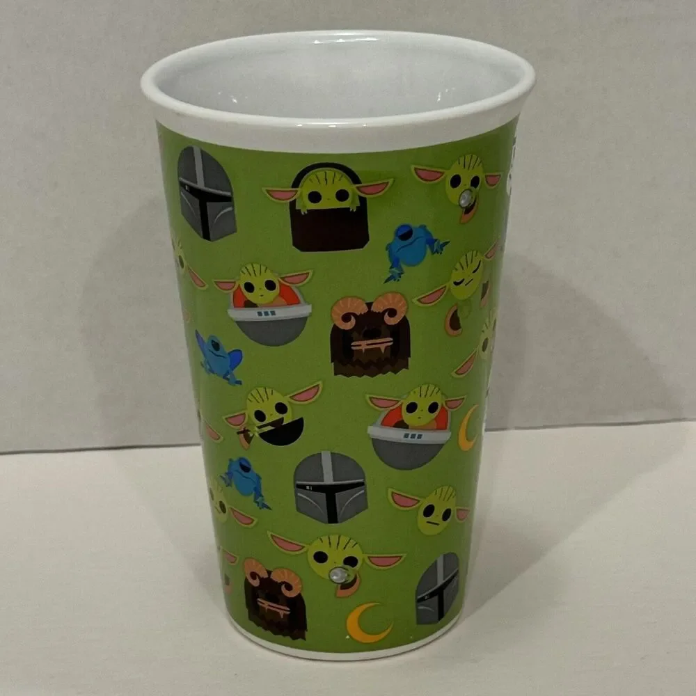 Star Wars Baby Yoda Mandalorian Ceramic Travel Limited Edition Coffee Tumbler
